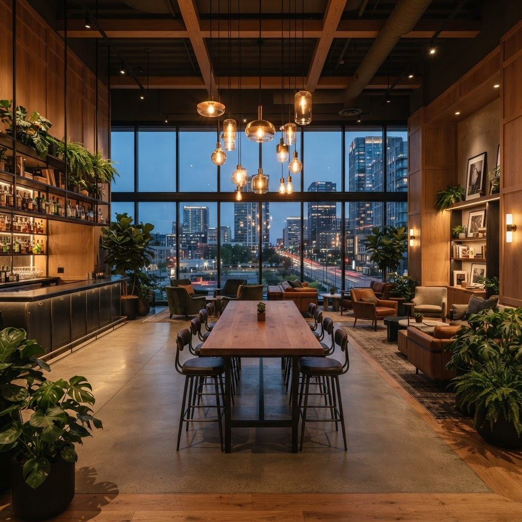 Hosuites Social & Work Commons format interior